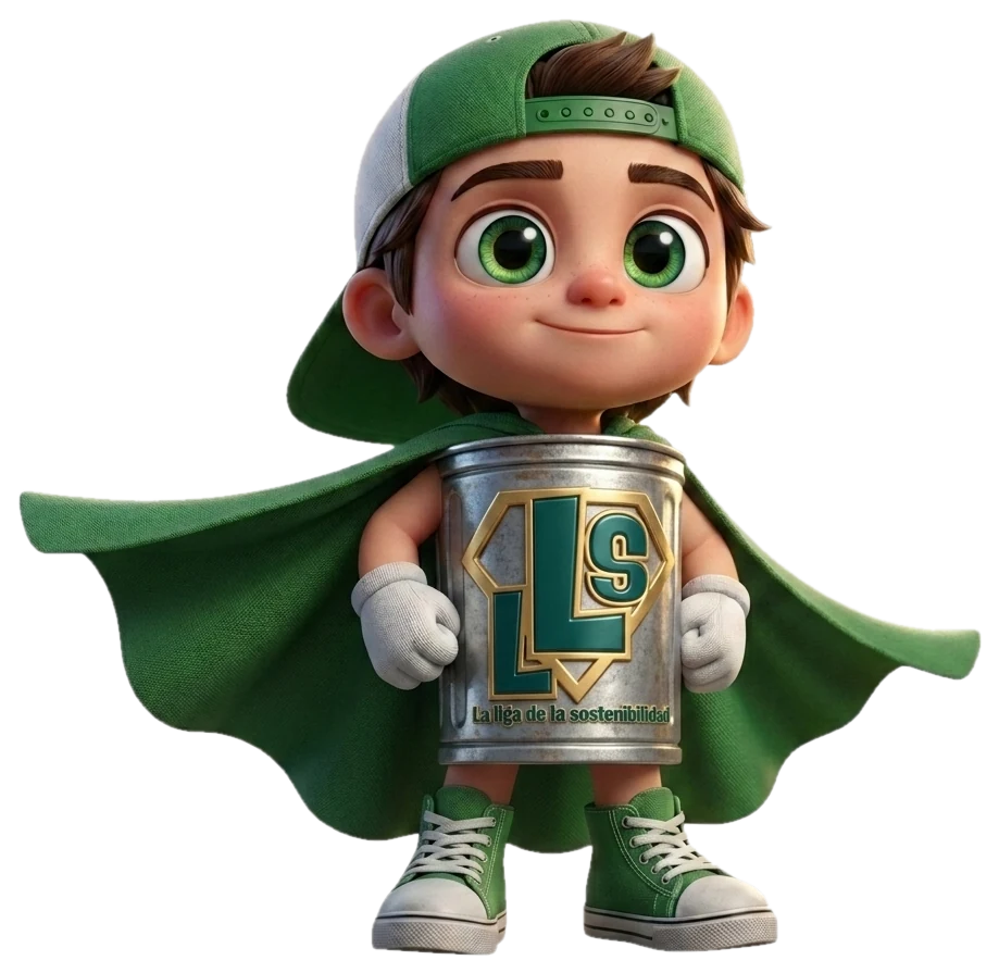 Caneco, el guía de los residuos, personaje infantil de la Liga de la Sostenibilidad